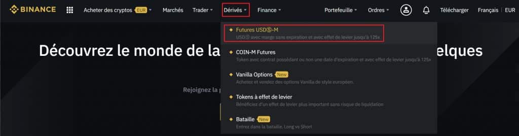 Acces Futures Binance
