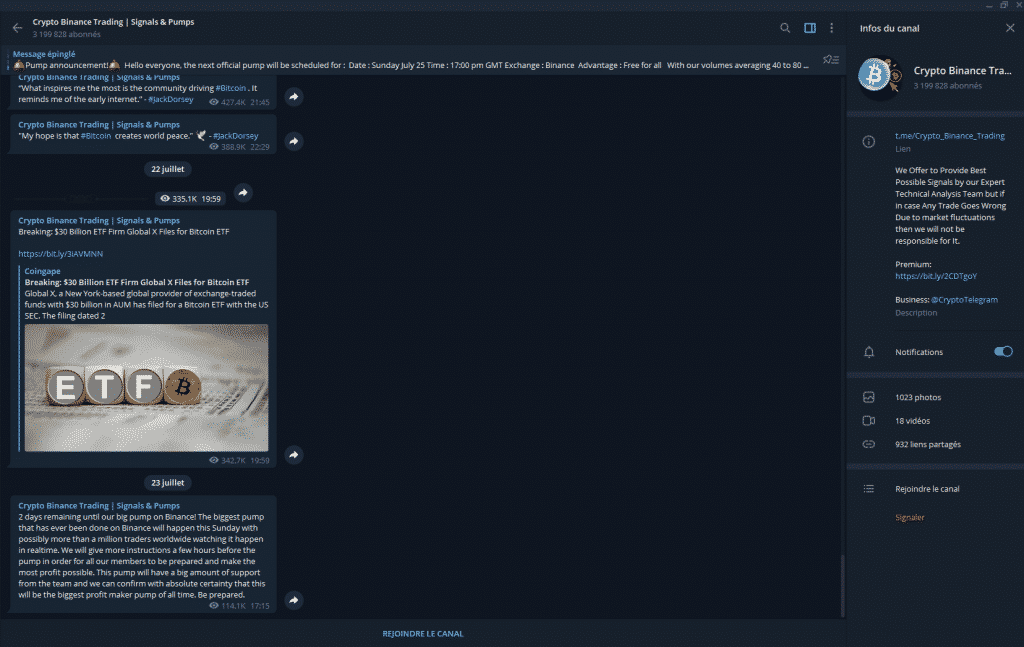 Crypto Binance Trading – Signals Pump telegram