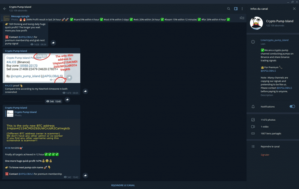 Crypto Pump Island Telegram
