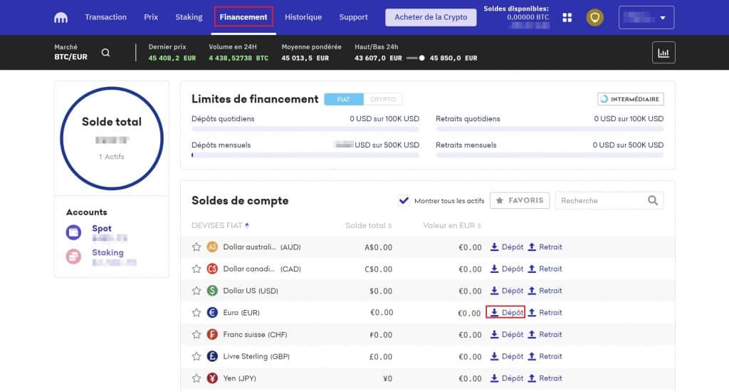 Kraken achat Bitcoin