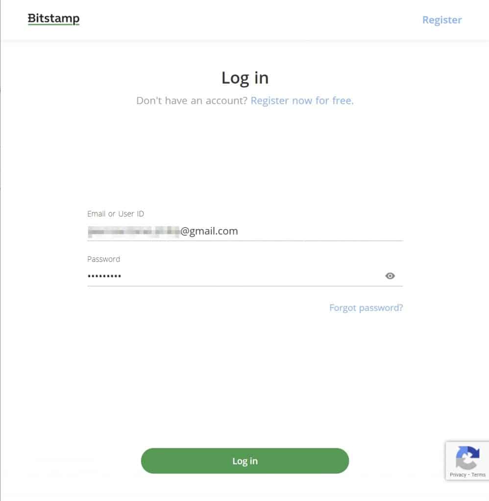 Login 1 Bitstamp