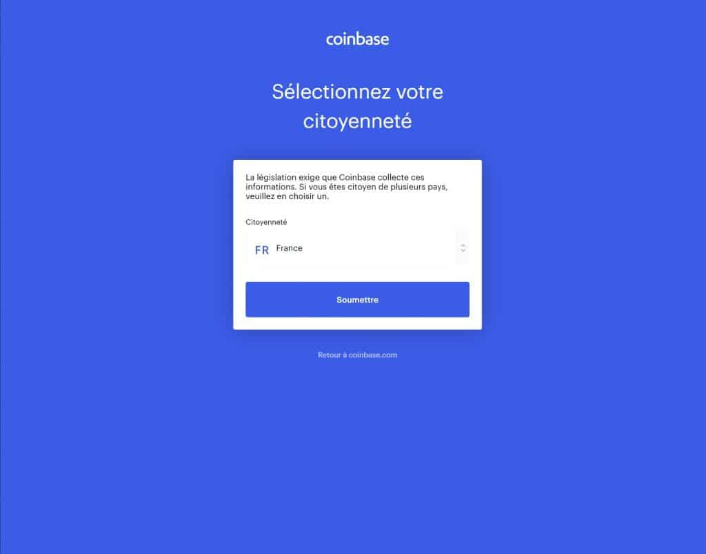 Nationalite Coinbase