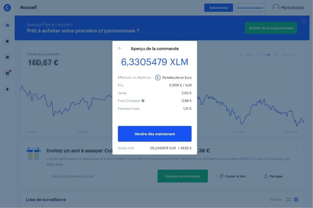 Retrait 2 Coinbase