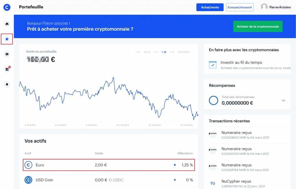 Retrait 3 Coinbase