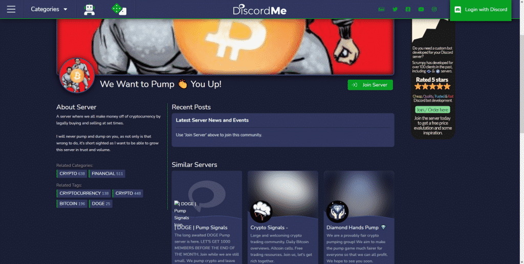 We want to pump you up Discord