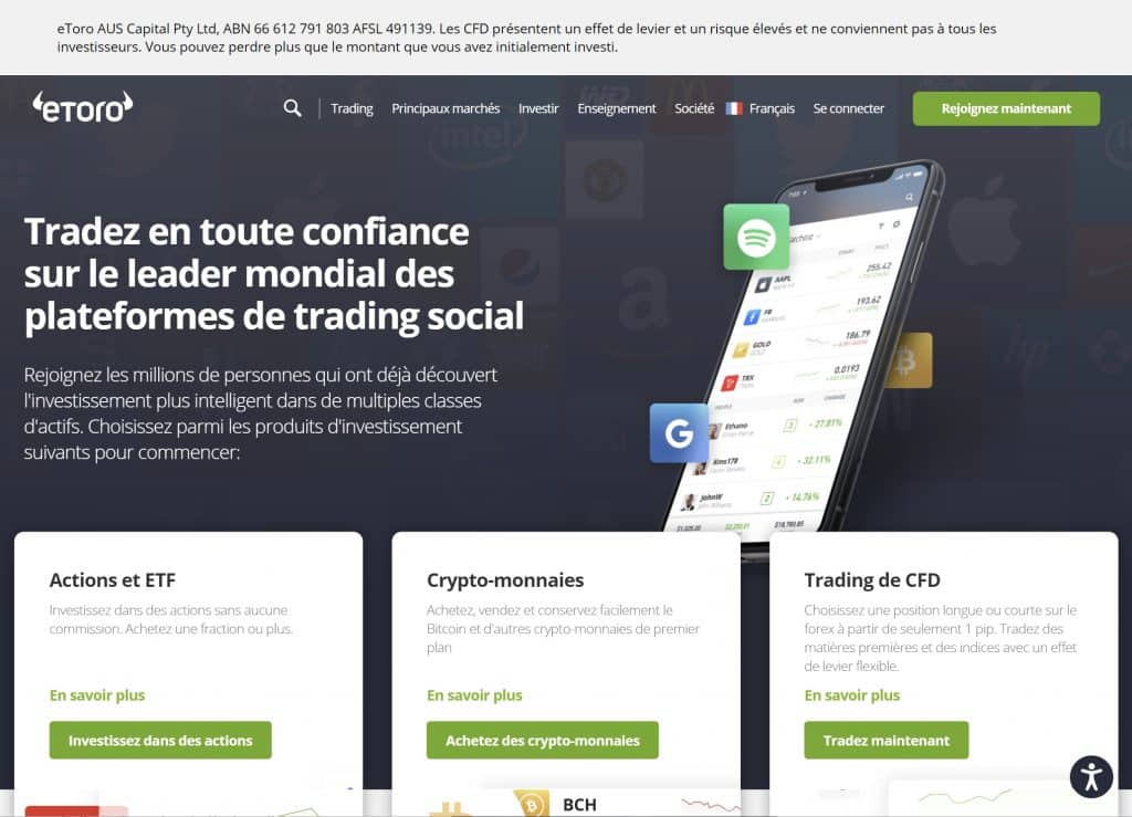 eToro exchange crypto