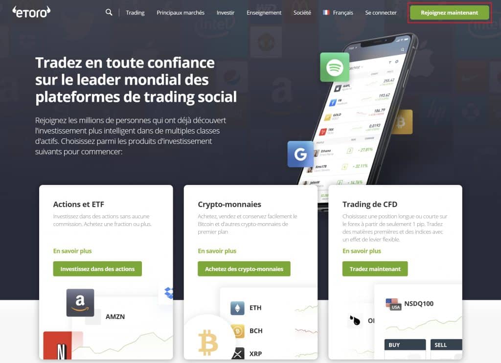 Accueil eToro