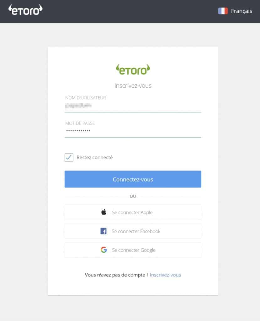 Login 2 eToro